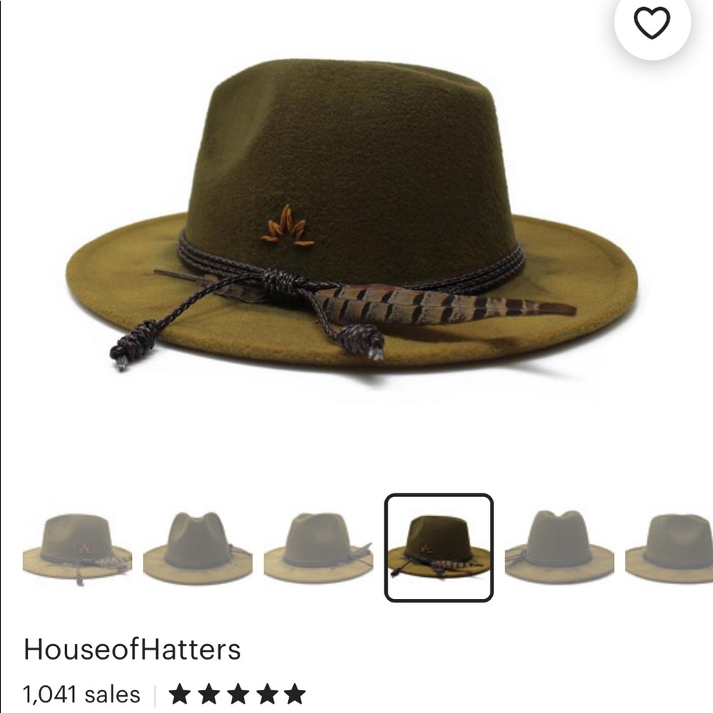 Hand decorated fedora